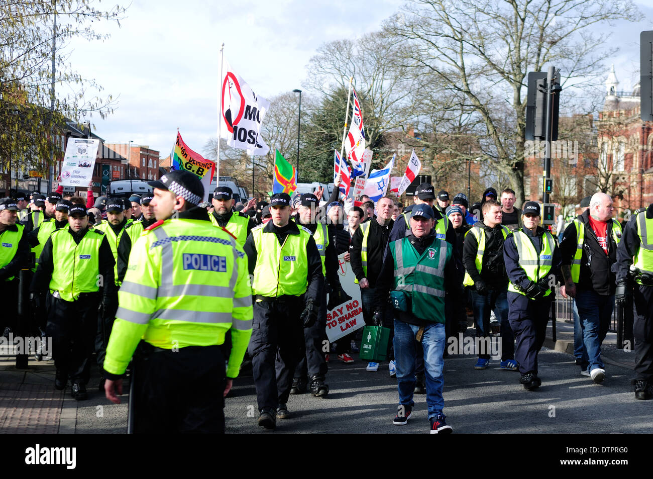 Difesa inglese League,Grantham ,Lincolnshire, Regno Unito. Foto Stock