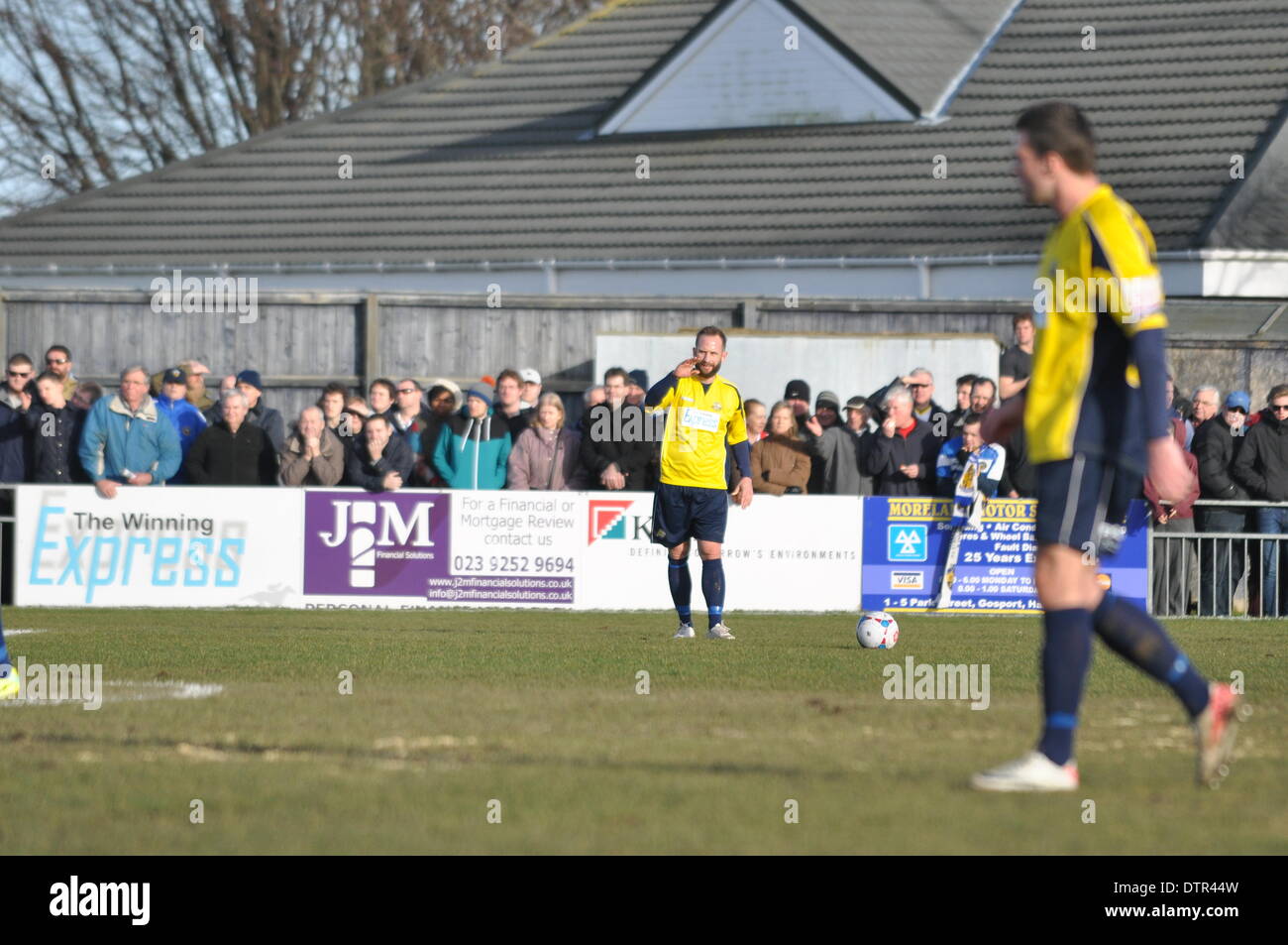 Gosport, UIK. Il 22 febbraio, 2014. Gosport Borough v Havant & Waterlooville, Semi Finale, FA Trofeo, 22 febbraio 2014 (c) Paolo Gordon, Alamy Live News Foto Stock