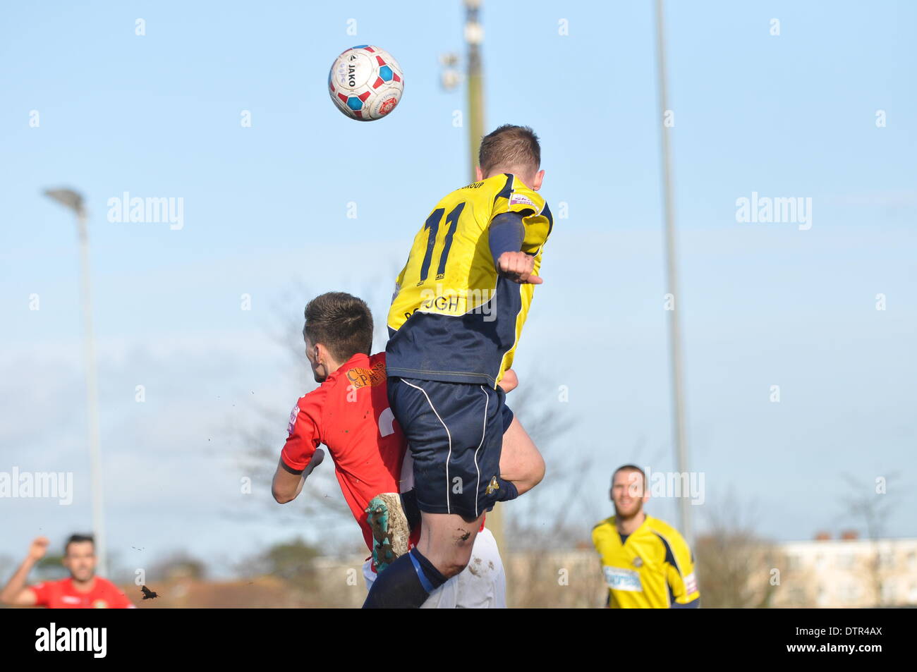 Gosport, UIK. Il 22 febbraio, 2014. Gosport Borough v Havant & Waterlooville, Semi Finale, FA Trofeo, 22 febbraio 2014 (c) Paolo Gordon, Alamy Live News Foto Stock