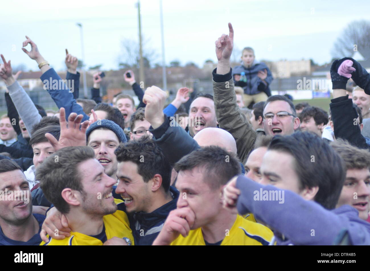 Gosport, Regno Unito. Il 22 febbraio, 2014. Gosport Borough v Havant & Waterlooville, Semi Finale, FA Trofeo, 22 febbraio 2014 (c) Paolo Gordon, Alamy Live News Foto Stock
