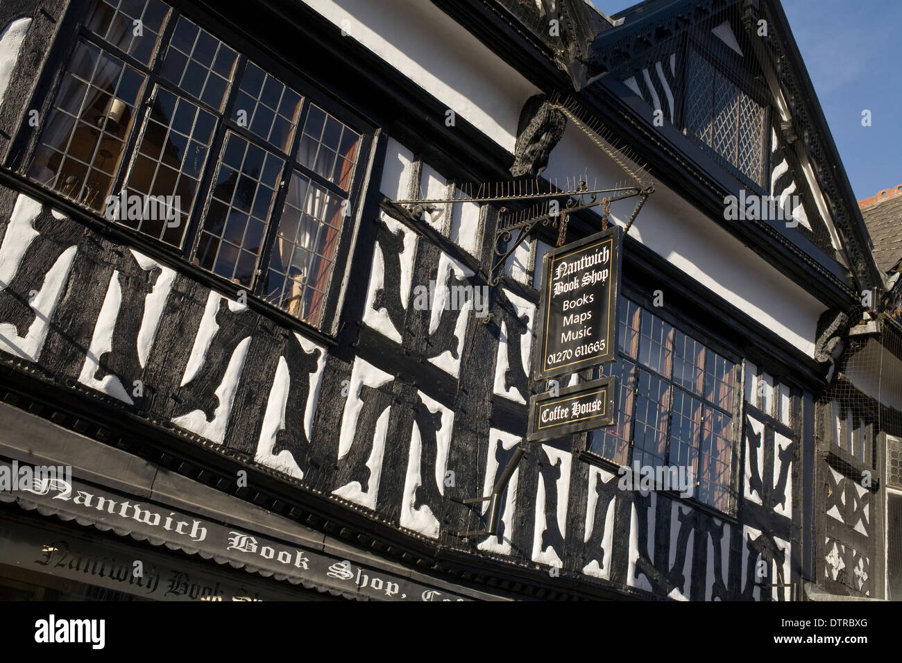 Nantwich negozi nel centro città Foto Stock