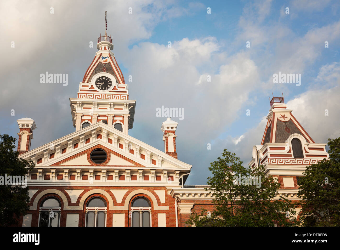 Livingston County - old Courthouse in Pontiac, Illinois Foto Stock