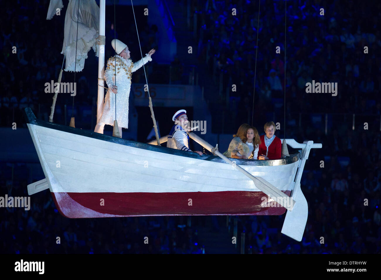 Sochi, Krai Krasnodar, Russia. 23 feb 2014. Cerimonia di chiusura a FISHT Stadium, Adler/Sochi. XXII Giochi Olimpici Invernali, 23 febbraio, 2014 Credit: Azione Plus sport/Alamy Live News Foto Stock