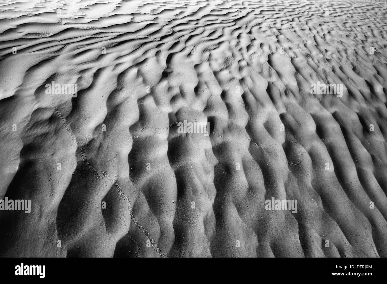 La consistenza della sabbia nel deserto del Sahara in Tunisia. Foto Stock