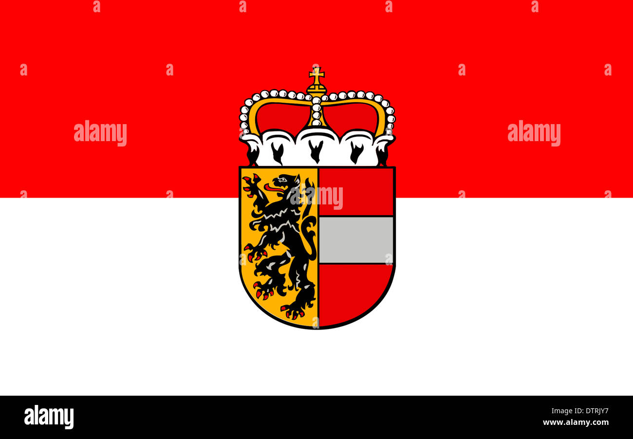 Bandiera dell'Austria stato federale di Salisburgo. Foto Stock
