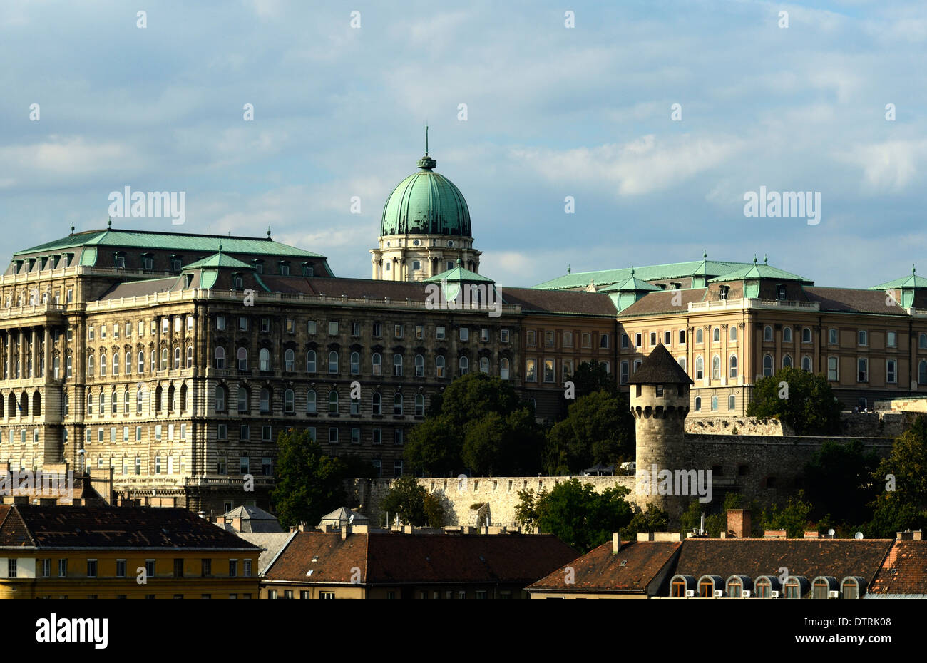 Ungheria Budapest vista panoramica dalla collina Gellert, Castello Reale Foto Stock