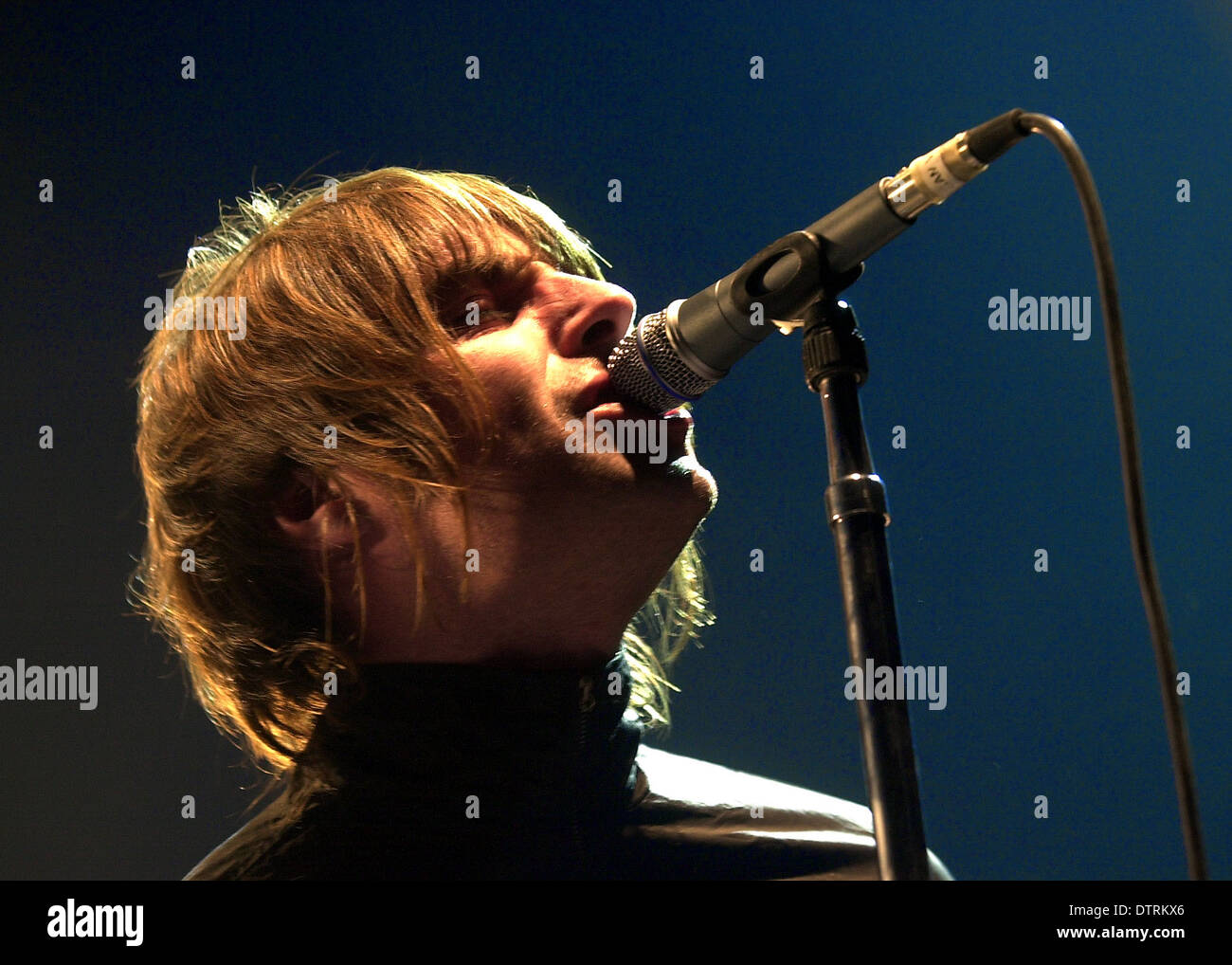 Oasis frontman Liam Gallagher 18/12/02 Foto Stock
