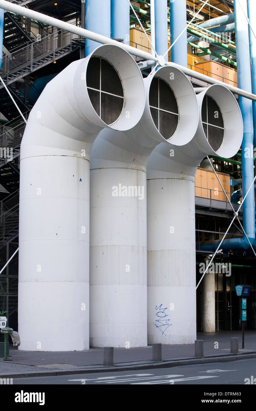 Centro Georges Pompidou a Parigi Francia Foto Stock