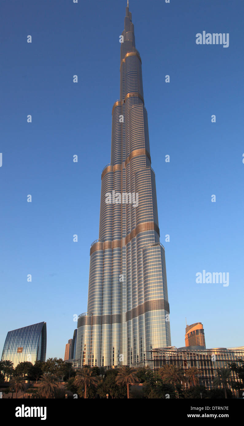 Emirati Arabi Uniti Dubai Burj Khalifa, più alte del mondo edificio, Foto Stock