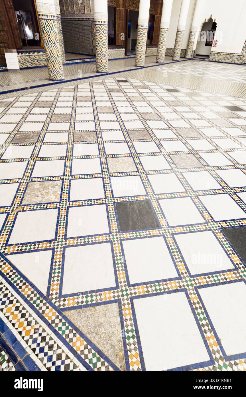 Interno del Museo di Marrakech (Musée de Marrakech) a Marrakech, Marocco. Foto Stock