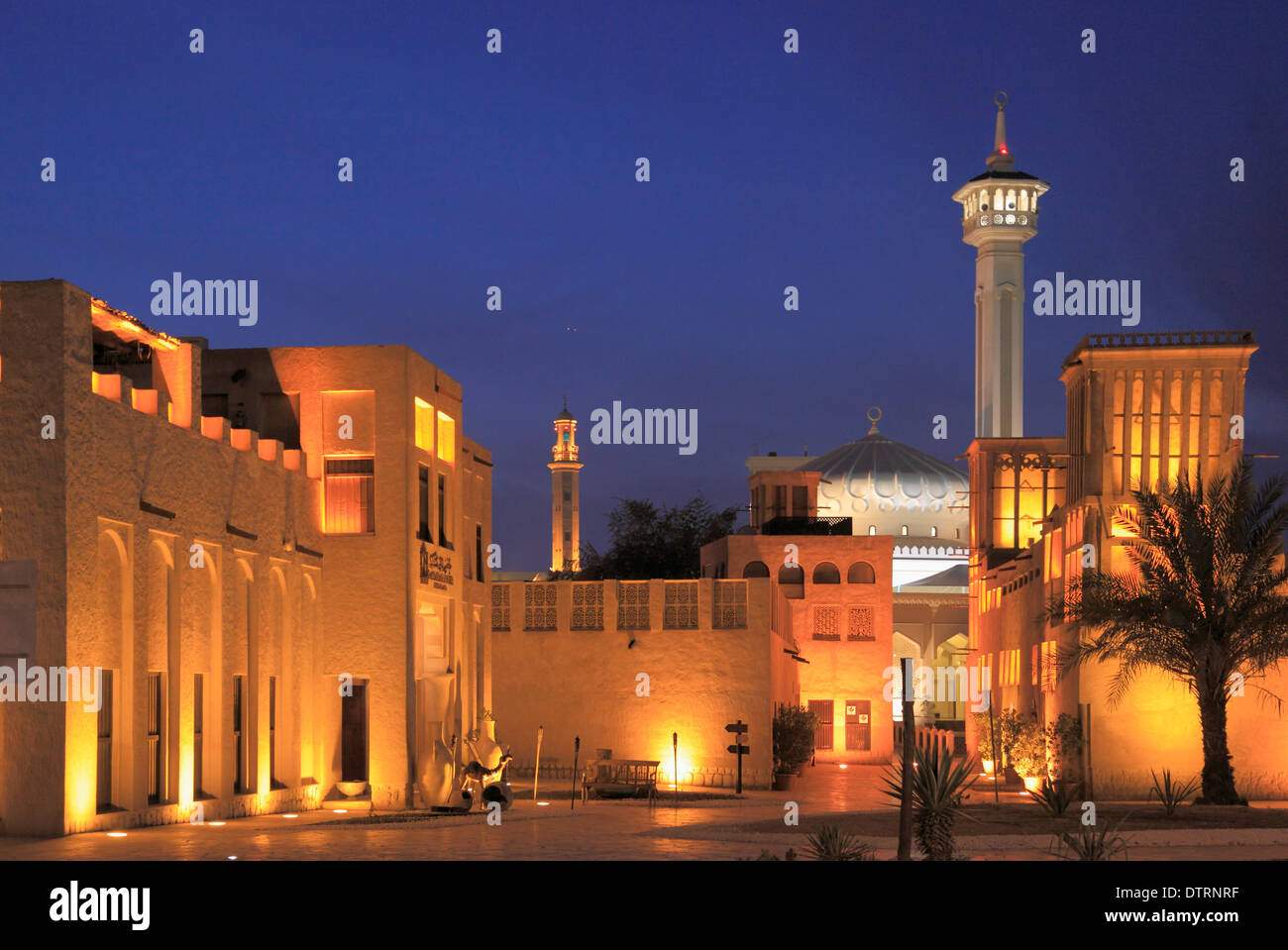 Emirati Arabi Uniti Dubai, Bastakia trimestre, dominatore della corte, Foto Stock