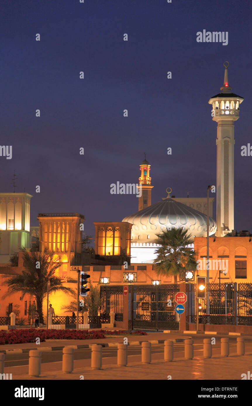 Emirati Arabi Uniti Dubai, Bastakia trimestre, dominatore della corte, Foto Stock