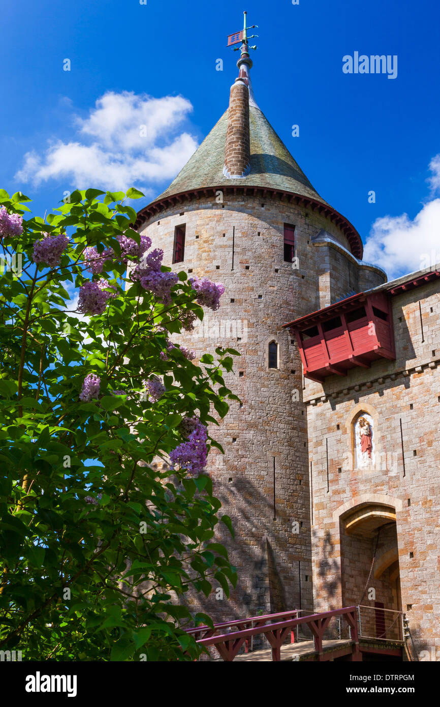 Castello Coch, Cardiff Wales, Regno Unito Foto Stock