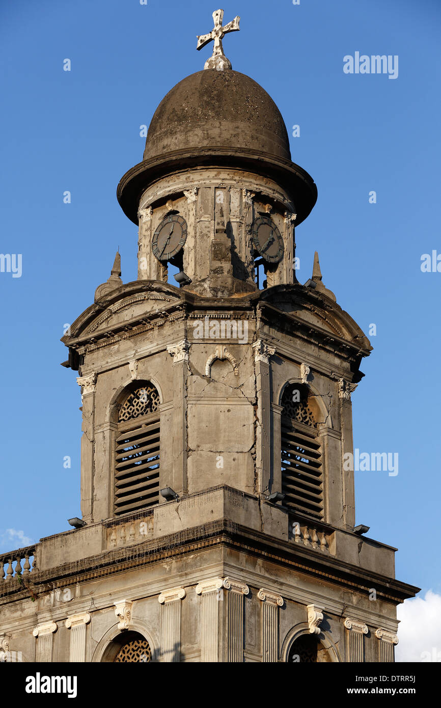 Antigua Catedral, la vecchia cattedrale, Managua, Nicaragua Foto Stock