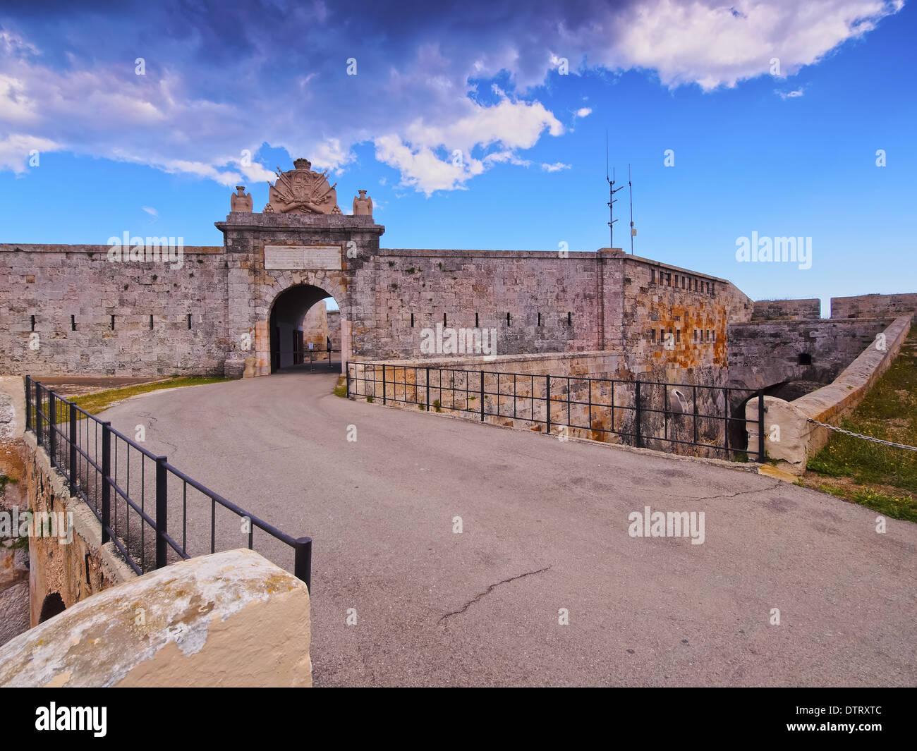 Fortaleza de la Mola in Mao su Minorca, Isole Baleari, Spagna Foto Stock