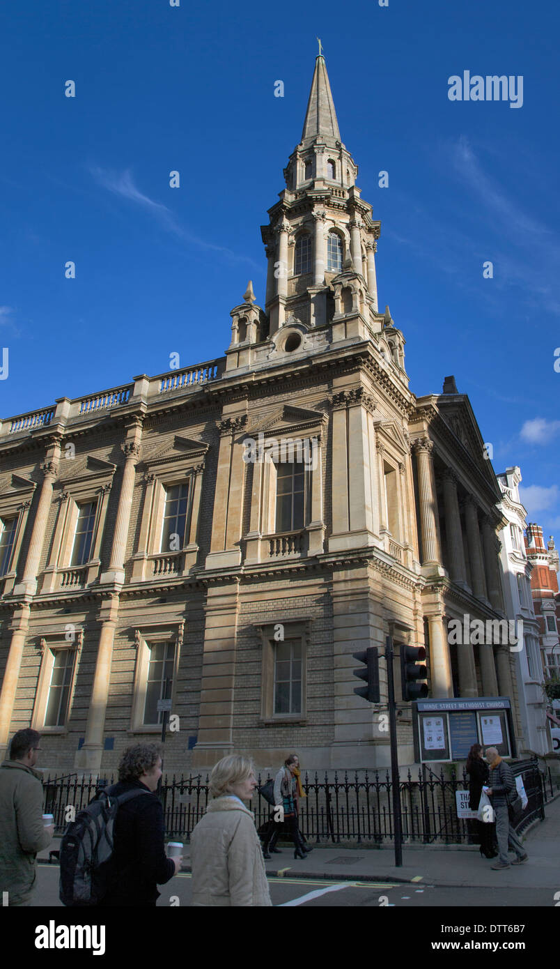 Il Hinde Street Chiesa Metodista, Thayer Street, Marylebone, London, England, Regno Unito, Europa Foto Stock
