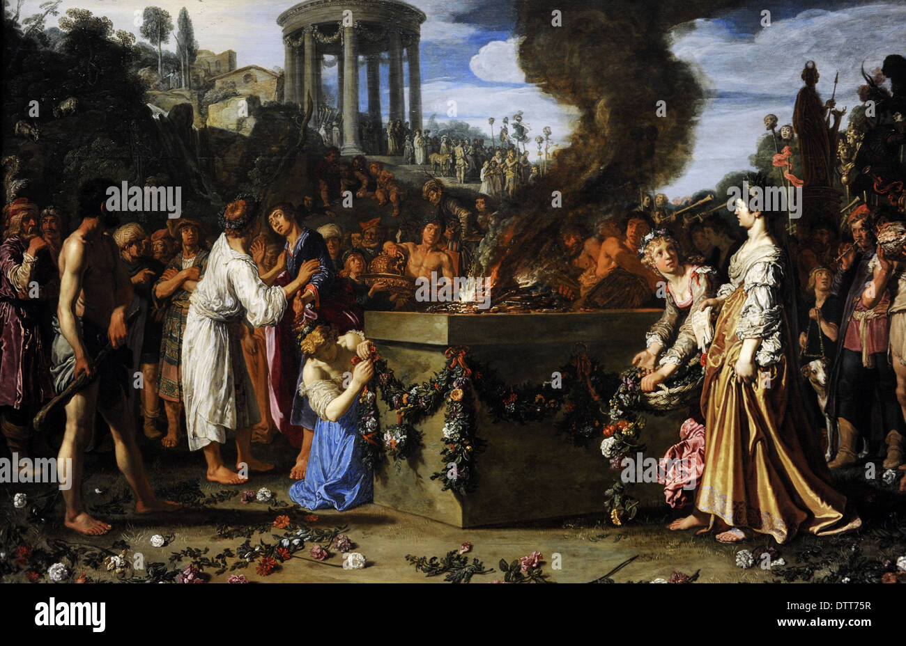 Pieter Lastman (c.1583-1633). Pittore olandese. Oreste e Pylades contestazione all altare, 1614. Rijksmuseum. Amsterdam. Holland. Foto Stock