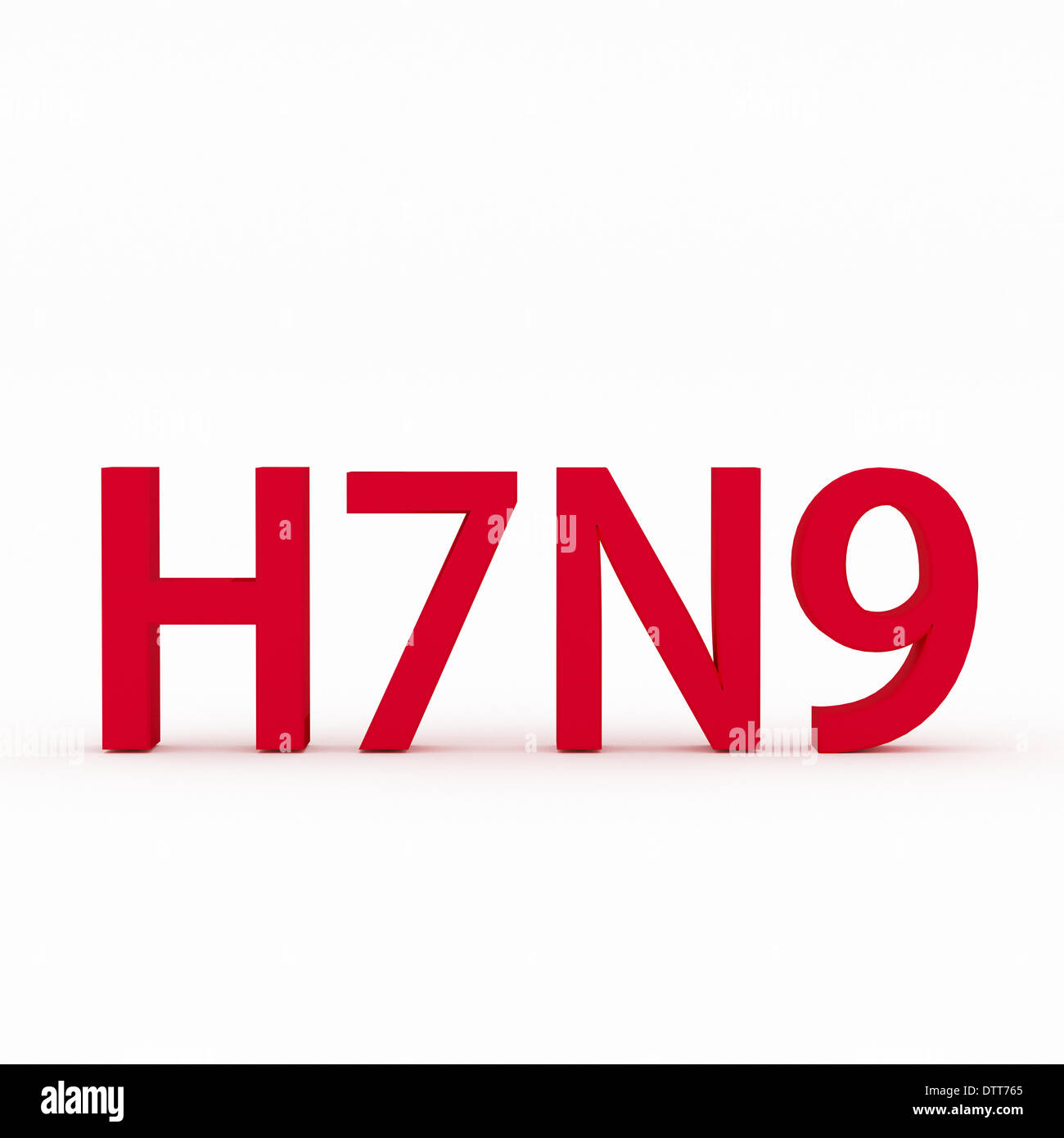 H7N9 influenza o il virus influenzale Foto Stock
