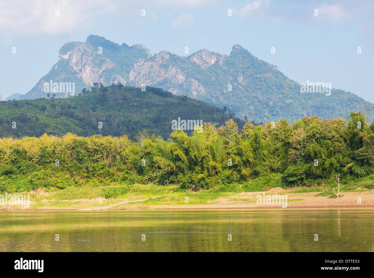 Fiume in Laos Foto Stock