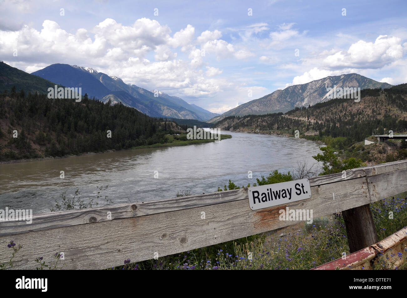 Villaggio di Lytton, Fraser Canyon, British Columbia, Canada Foto Stock
