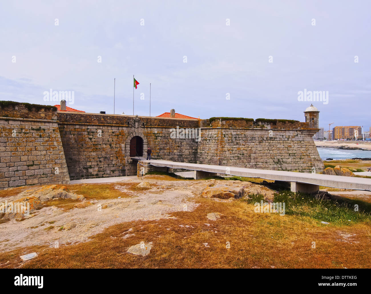 Forte de São Francisco Xavier - Castelo do Queijo - Queijo Castello nel Porto, Portogallo Foto Stock