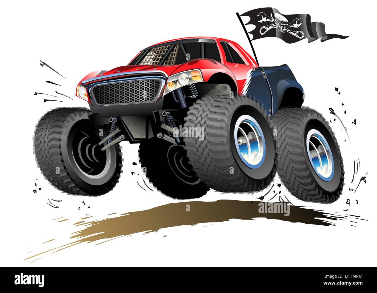 Cartoon Monster Buggy Foto Stock