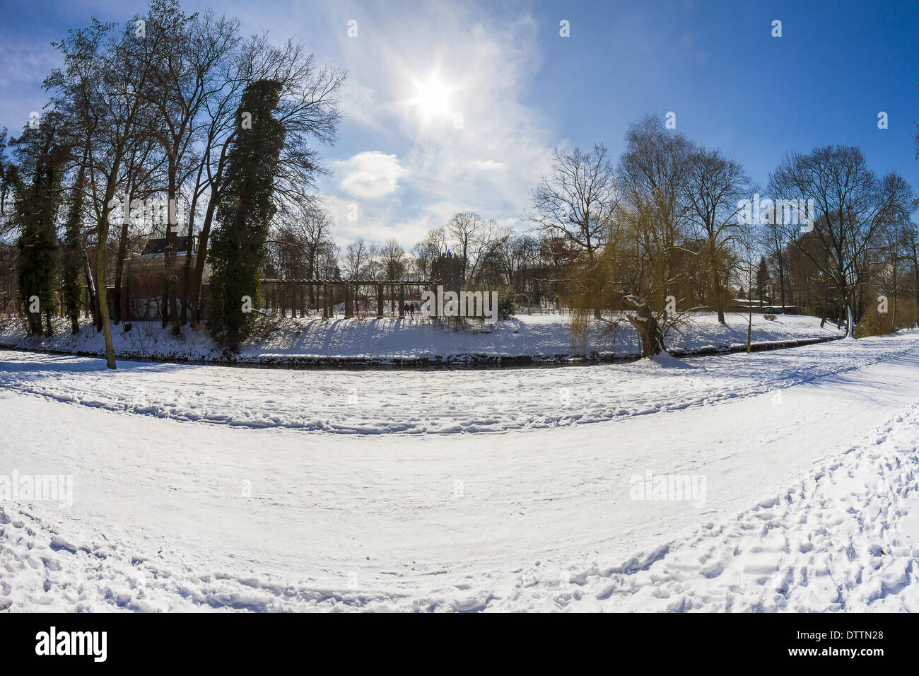 Inverno nel Parco Foto Stock