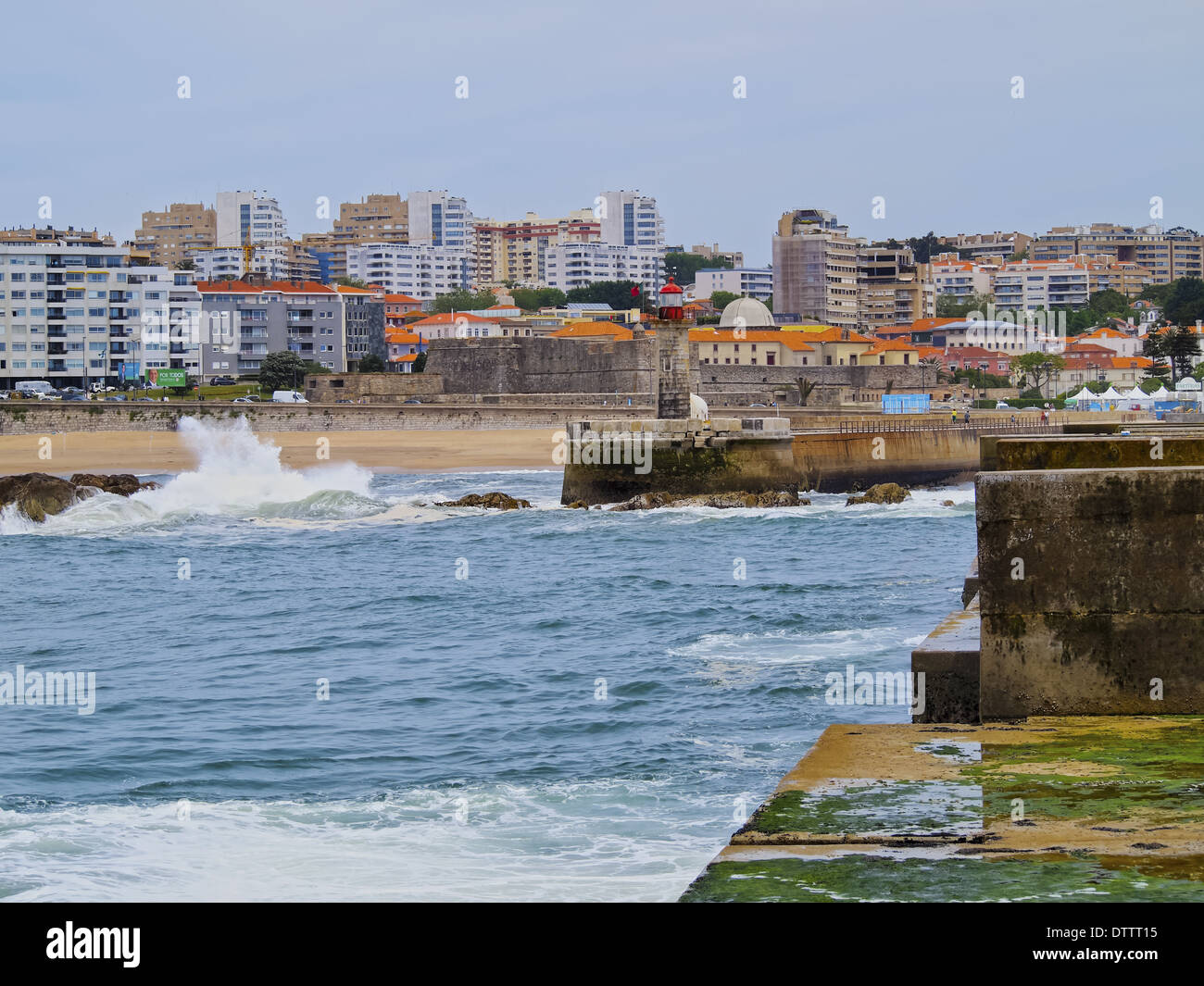 Foce del Rio Douro a Porto, Portogallo Foto Stock