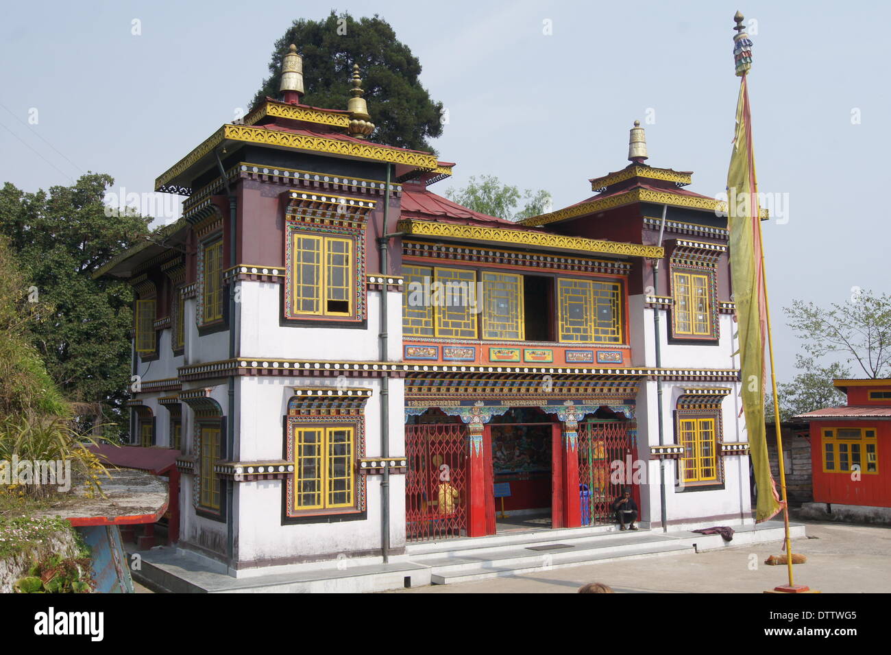 Bhutia Busty Gompa,Darjeeling,l'India Foto Stock