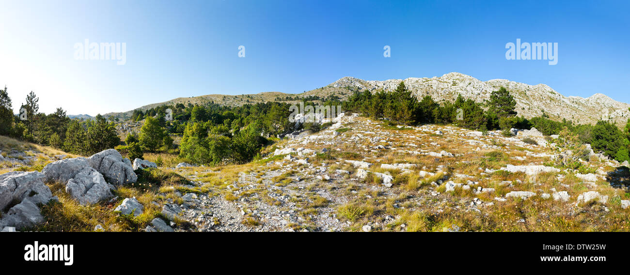 Panorama delle montagne Foto Stock