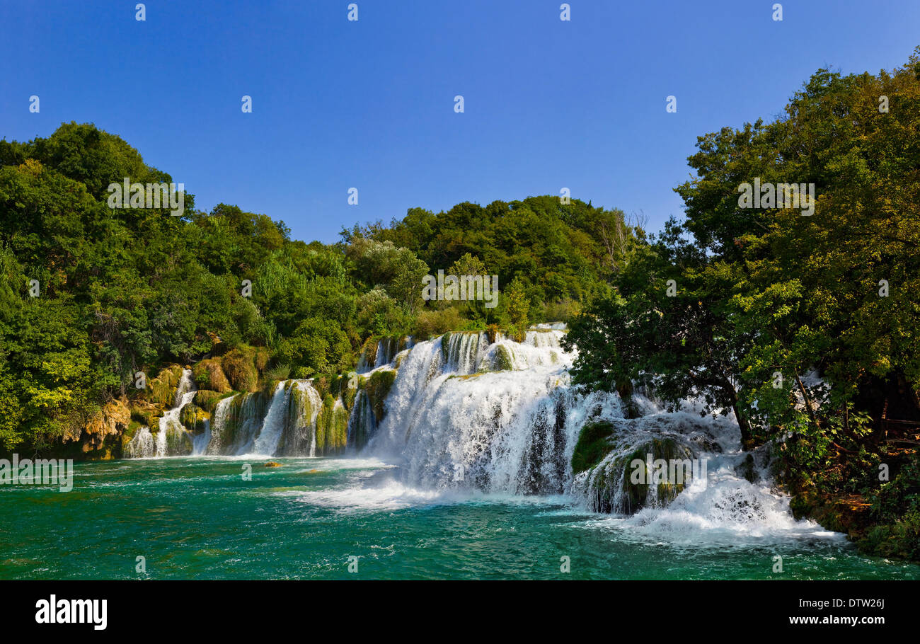 Cascate di Krka in Croazia Foto Stock