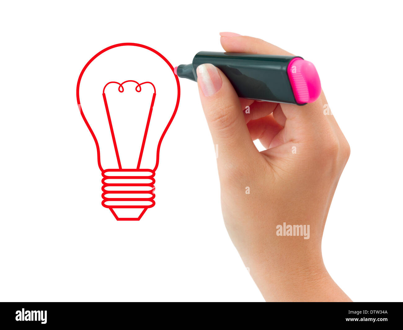 Schizzi a mano lampada Foto Stock