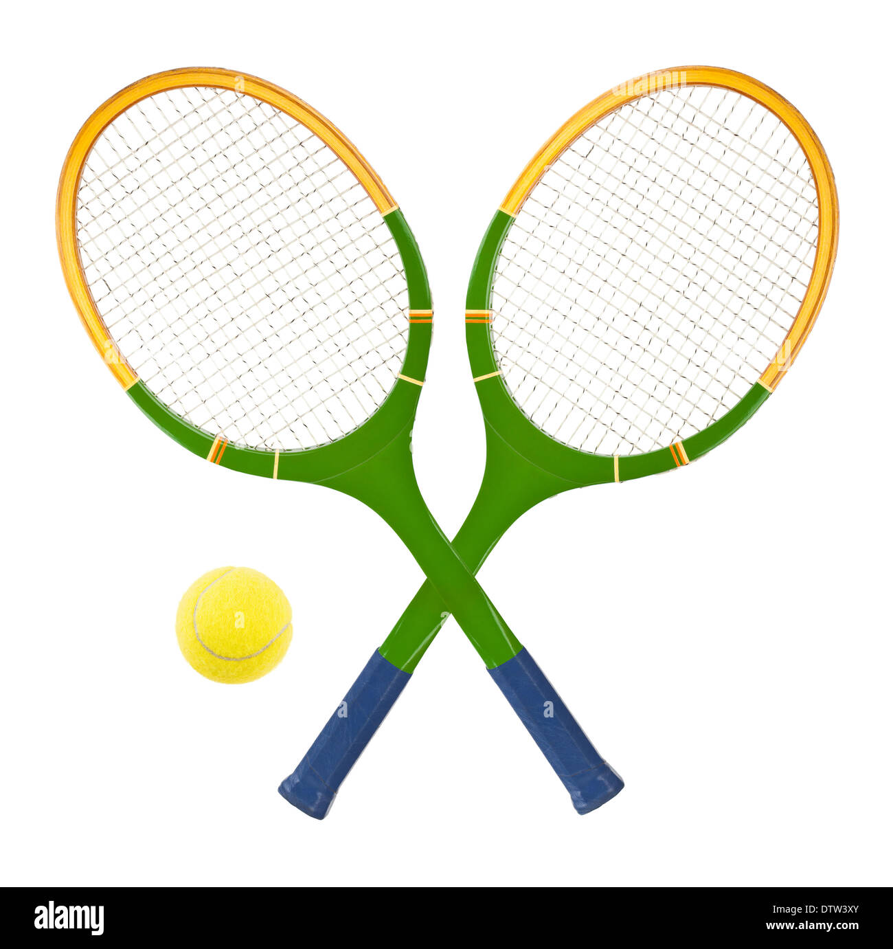 Racchetta da Tennis e sfera Foto Stock