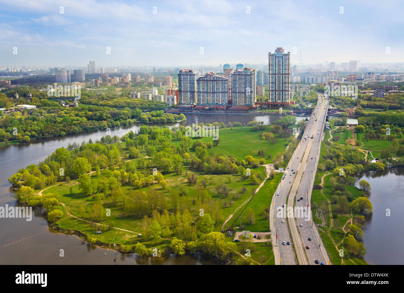 Mosca, Russia - vista aerea Foto Stock
