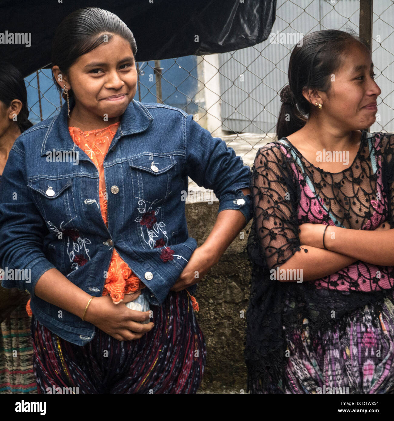 Indiani di Maya in altipiano guatemalteco Foto Stock