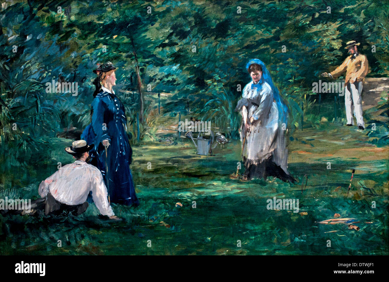 Un gioco di Croquet 1873 Édouard Manet 1832 - 1883 Francia - Francese Foto Stock