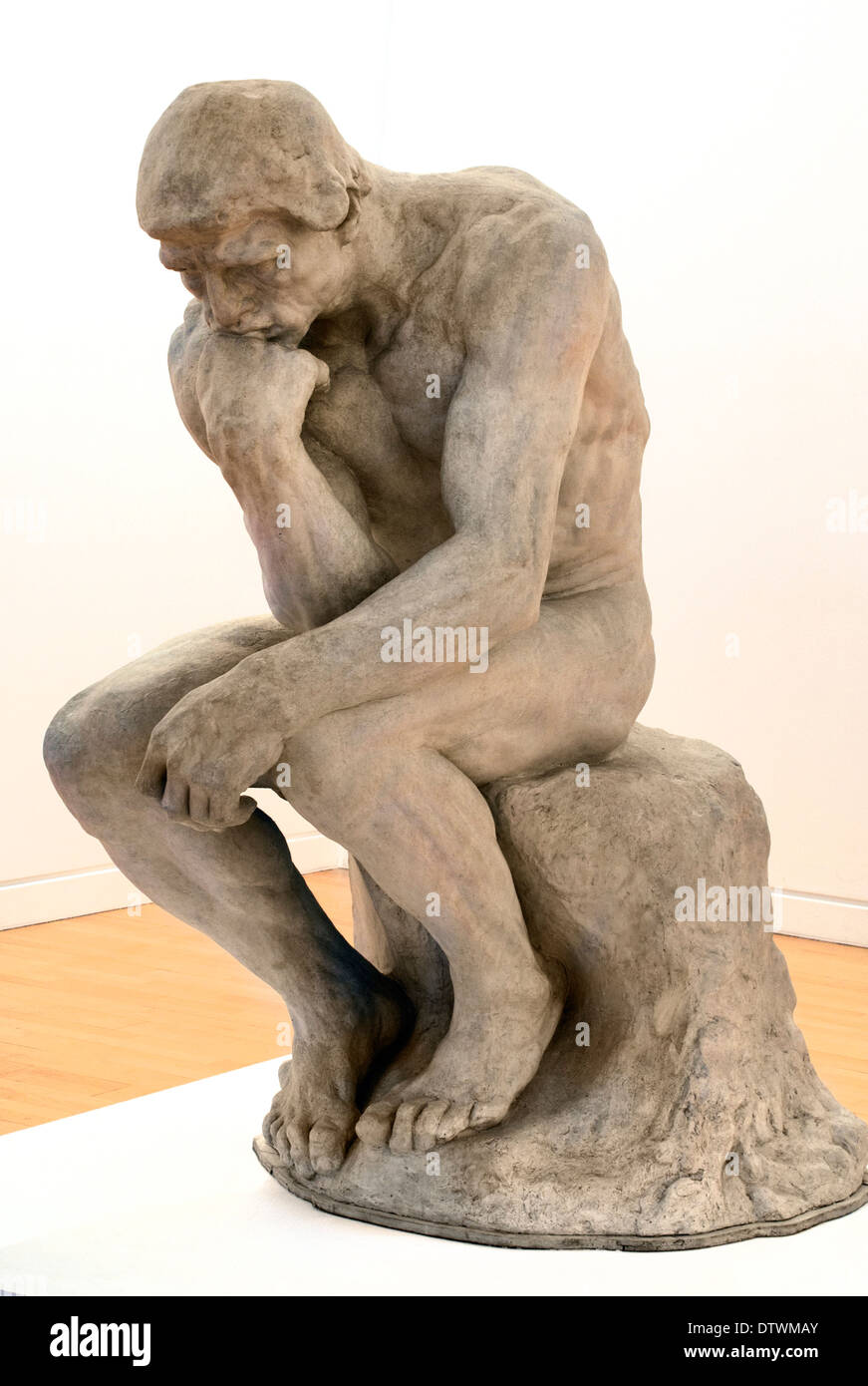Le Penseur - Il Pensatore statua Auguste Rodin 1840-1917 Francia Foto Stock