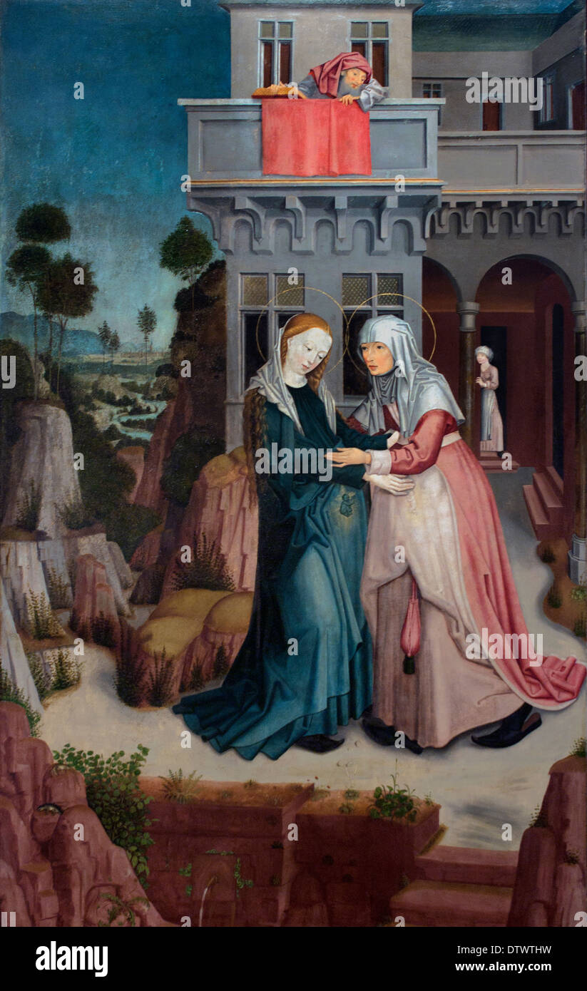 Die Mariä Heimsuchung - la Visitazione 1489 Swabischer Meister ( Swabischer Master ) il tedesco in Germania Foto Stock