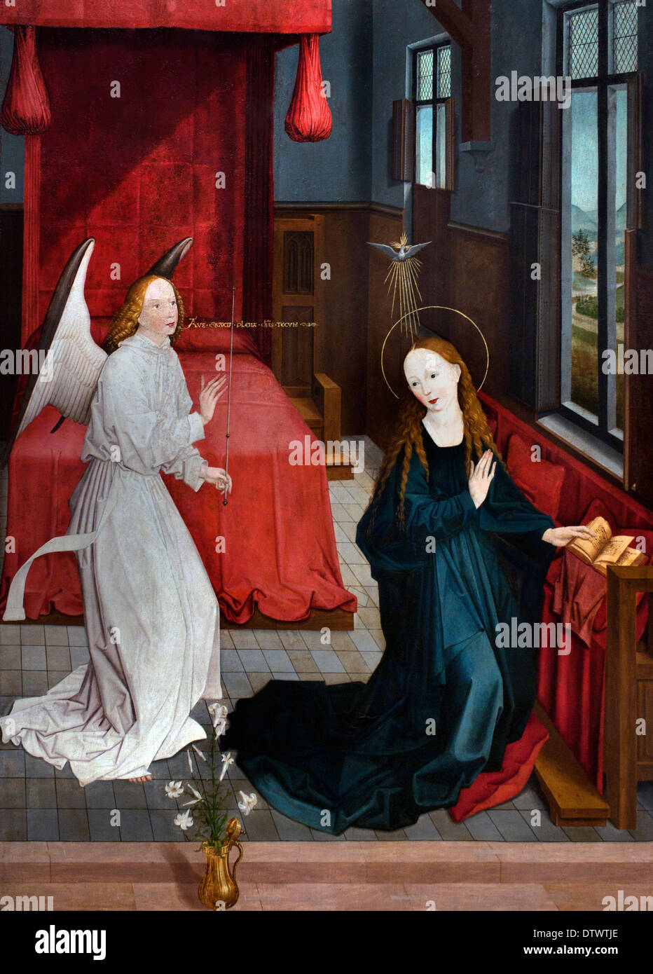 L'Annunciazione di Maria 1489 Master di Lichtenthaler Marie ala il tedesco in Germania Foto Stock