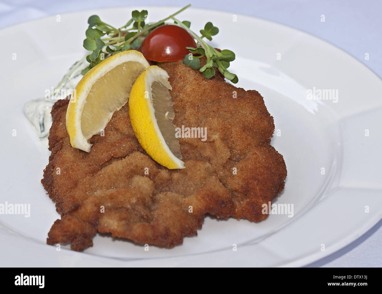 Wiener Schnitzel Foto Stock