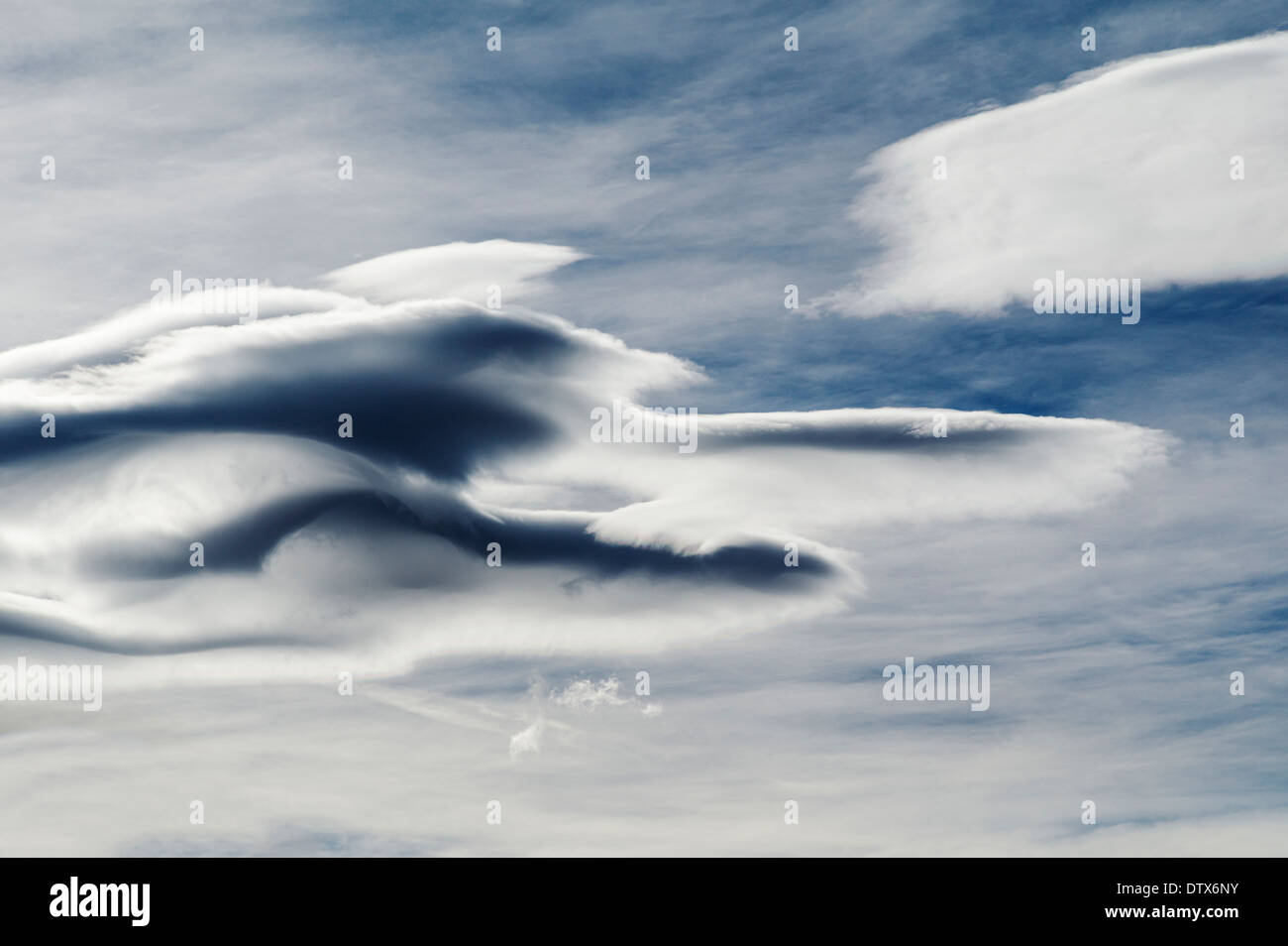 Insolite formazioni di cloud in Colorado, STATI UNITI D'AMERICA Foto Stock