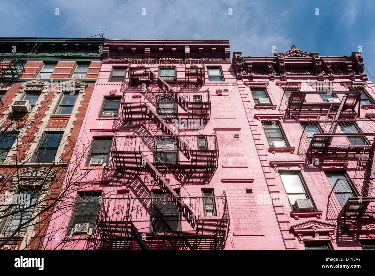 New York, NY 23 Febbraio 2014 - edifici appartamento nel quartiere di Soho di Manhattan Foto Stock