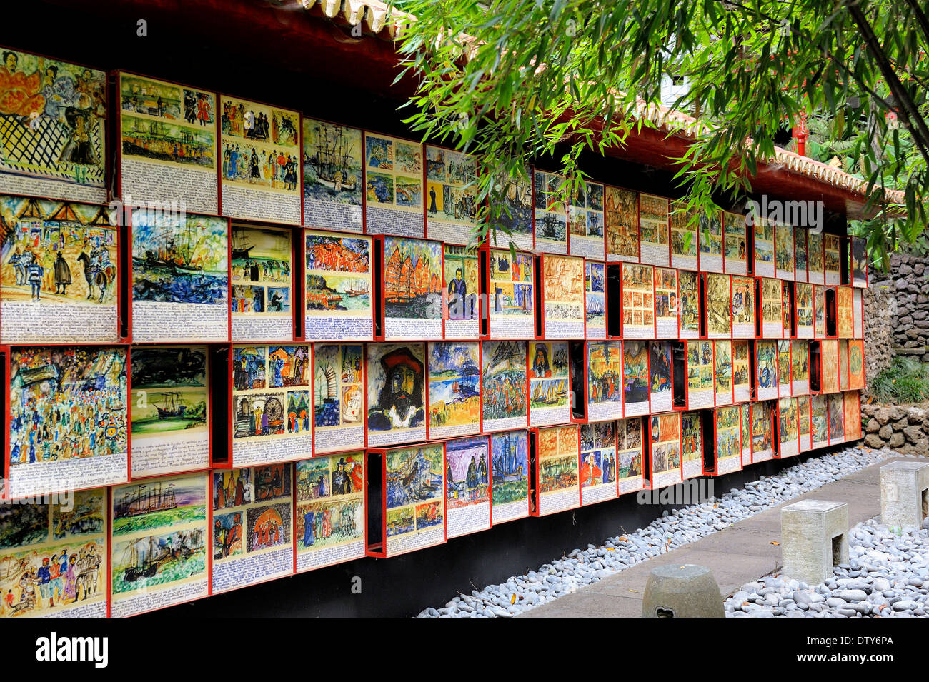 Storia del Portogallo, Monte Palace Gardens, Funchal Madeira Foto Stock