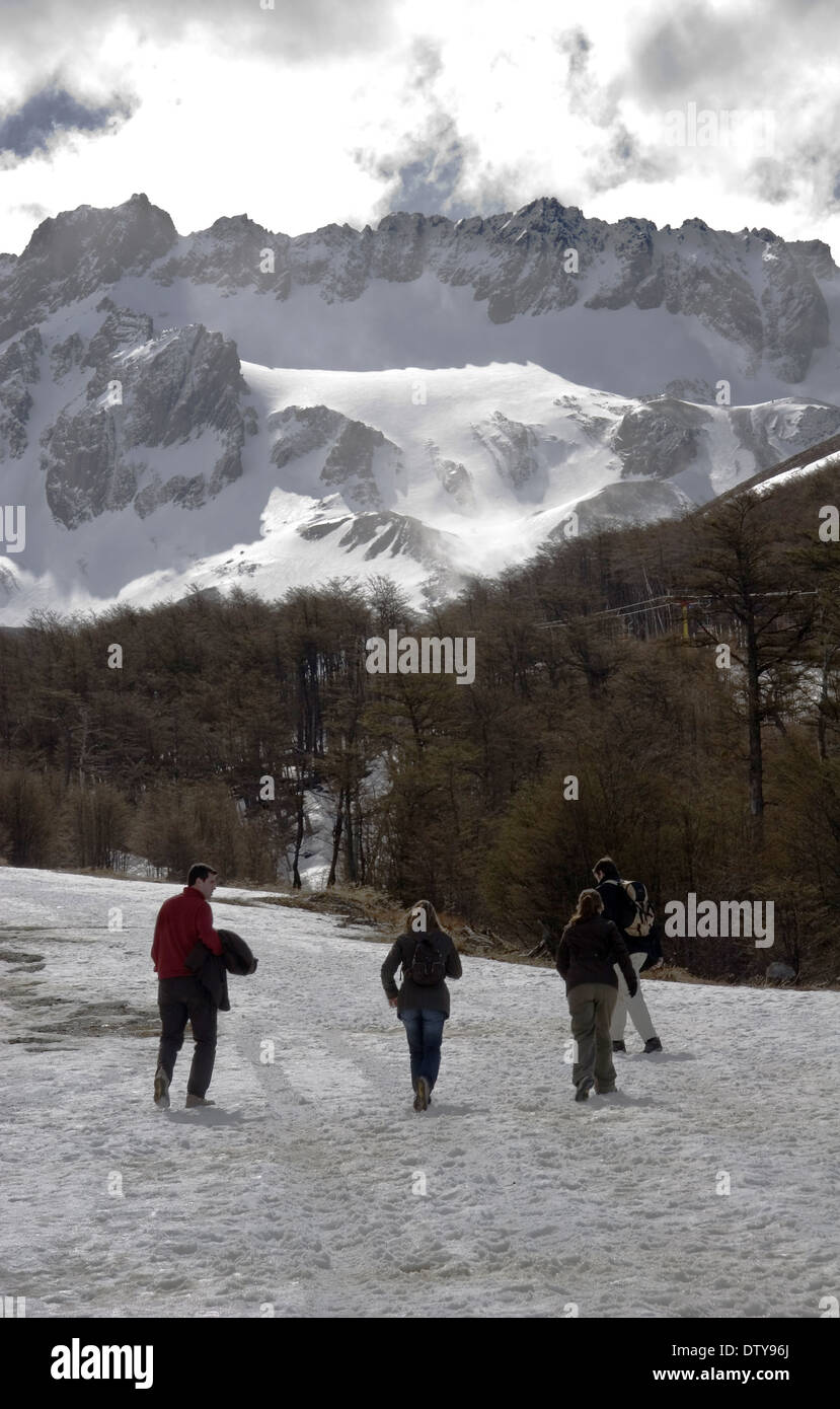 Ghiacciaio Marziale, Ushuaia, Tierra del Fuego island, Argentina Foto Stock