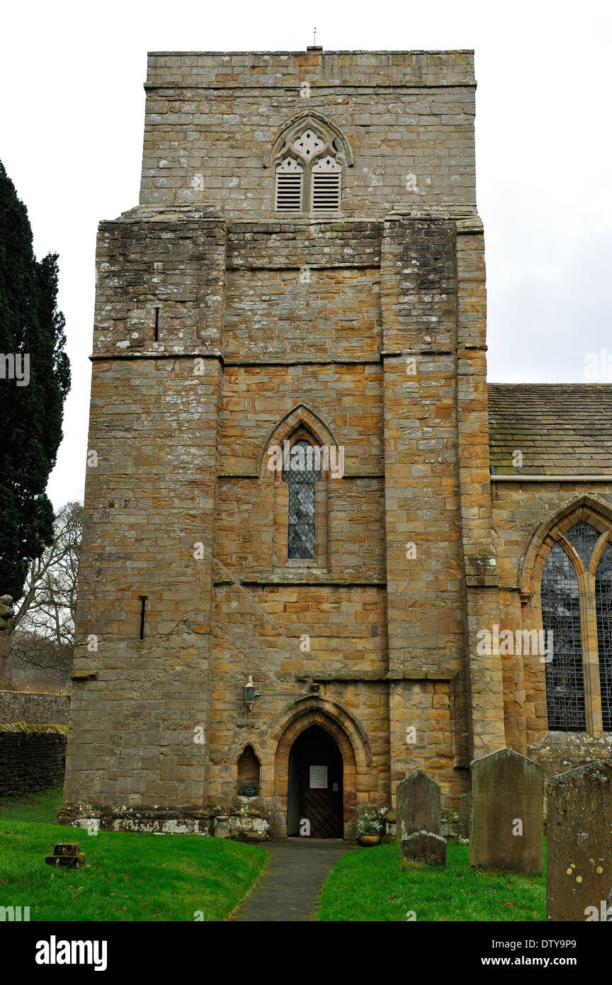 Blanchland chiesa abbaziale, Blanchland village, Northumberland, Inghilterra Foto Stock