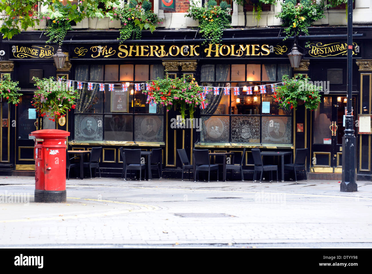Il Sherlock Holmes Pub, Charing Cross di Londra, regione di Londra, England, Regno Unito Foto Stock