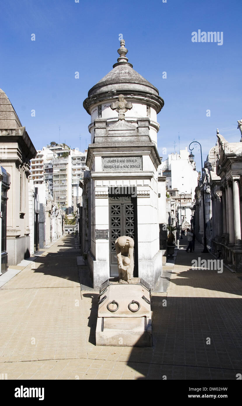 La Recoleta Cemetery, buenos aires, Argentina Foto Stock