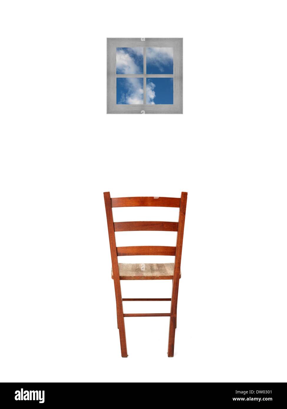 Sedia in legno Foto Stock