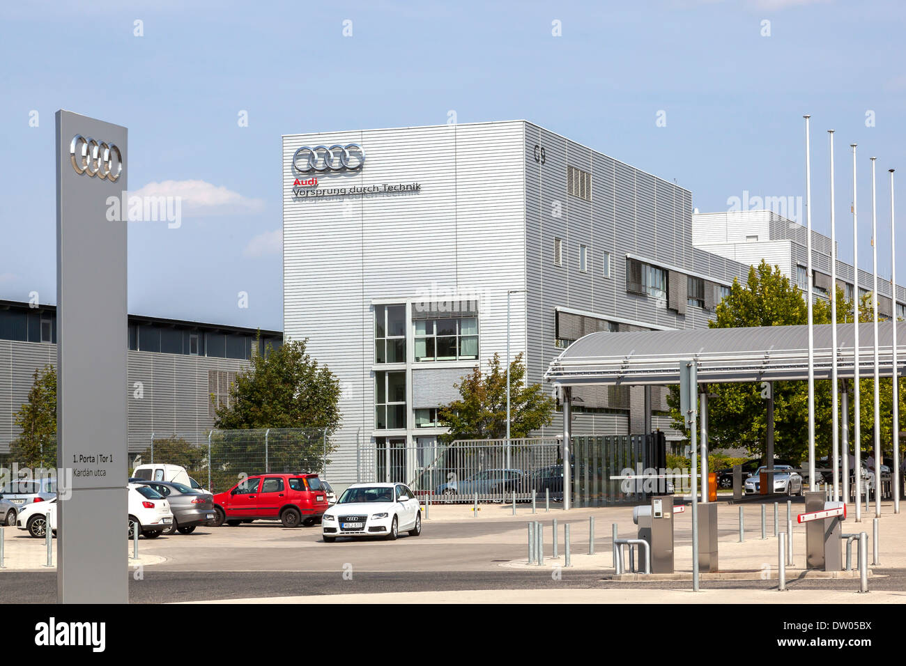 Audi AG sito produttivo a Györ, Ungheria Foto Stock