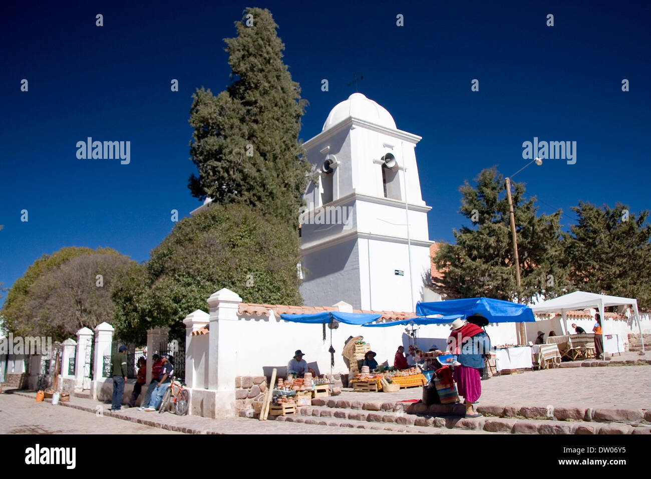 Humahuaca chiesa, Quebrada de Humahuaca, Jujuy, Argentina Foto Stock